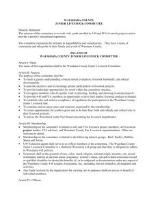 Waushara County Junior Livestock Committee Bylaws (Word file)