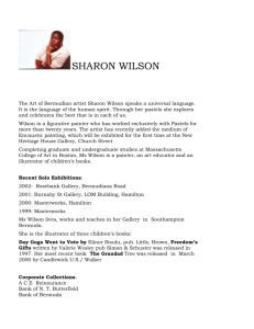 SHARON WILSON - Bermuda Society of the Arts