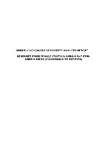 UNDERLYING CAUSES OF POVERTY ANALYSIS - P