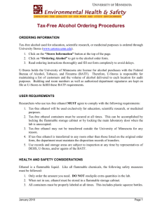 DEHS Alcohol Order Procedures - the Department of Environmental