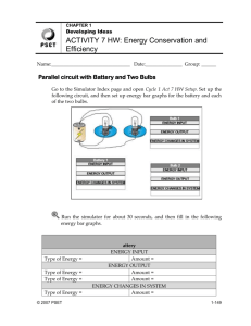 Energy Conservation and Efficiency