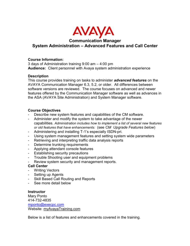 What Is The Role Of Avaya Communication Manager