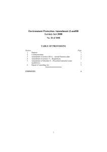 Environment Protection Amendment (Landfill Levies) Act 2008
