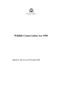 Wildlife Conservation Act 1950 - 08-00-00