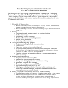 Council of WPA/R&W Director Job Description