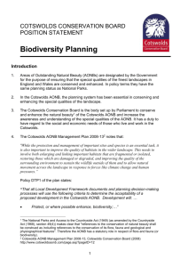 Biodiversity Position Statement