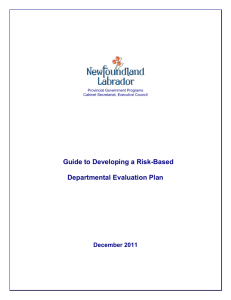 Guide to Developing a Risk-Based Departmental