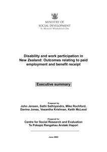 Executive Summary - Ministry of Social Development