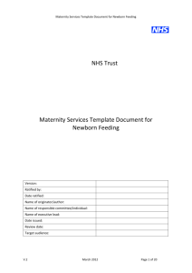 Document for Newborn Feeding