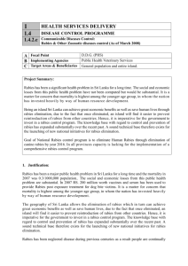 Rabies & Other Zoonotic Diseases Control