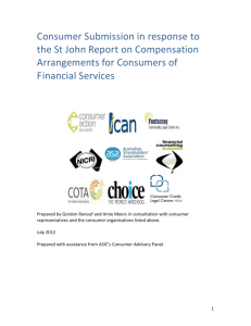 Submission to the Review of compensation arrangements for