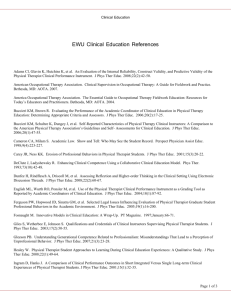 Clinical Education References