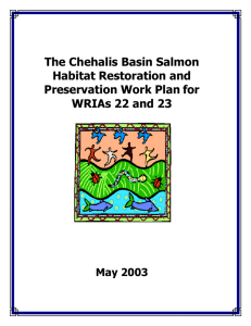 Chehalis Basin Salmon Habitat Restoration and Preservation Work