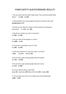 Farm Questionnaire Results.