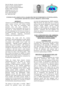 United States Aeronautical Radio Spectrum Interference