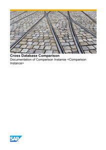 CDC Documentation Template Comparison Instance