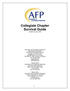 Prepare annual directory of all chapter members
