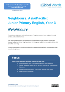 Neighbours, Asia/Pacific: Junior Primary English