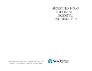Suspected Food Poisoning