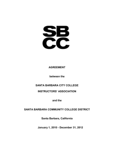 Instructor Salary Schedule - Santa Barbara City College