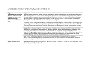 Final Report Appendix 3a - Spatial planning comparison