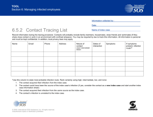 6.5.2 TOOL Contact Tracing List