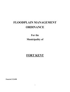 FLOODPLAIN MANAGEMENT ORDINANCE