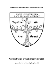 Administration of medicines Policy 2015