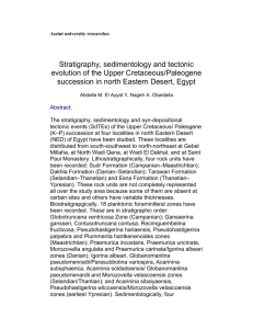 Assiut university researches Stratigraphy, sedimentology and