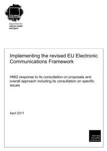 Implementing the revised EU Electronic Communications