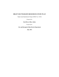 Draft 2012 Wildlife Resources Study Plan