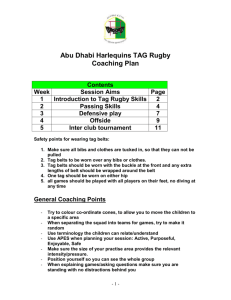 Tag session Plans - Abu Dhabi Harlequins