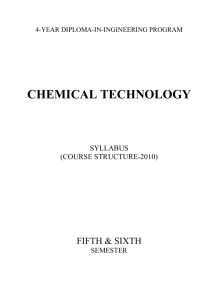 CHEMICAL TECHNOLOGY 5th & 6th ALL