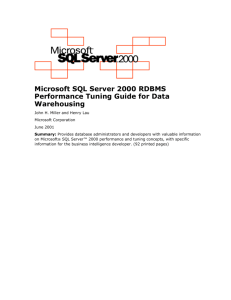 Microsoft SQL Server 2000 RDBMS