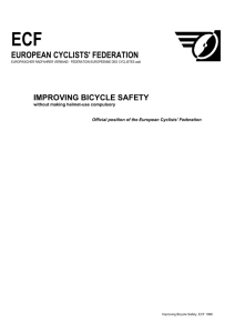 IMPROVING BICYCLE SAFETY