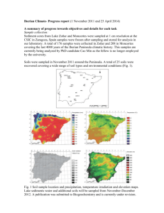 Iberian Climate- Progress report