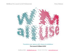 WallMuse Pre-Launch Press Release