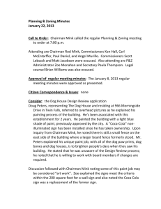Planning & Zoning Minutes January 22, 2013 Call to Order