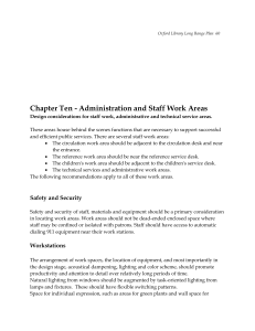 Chapter Nine - Administration and Staff Work Areas