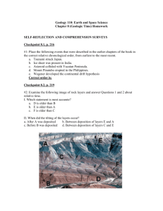 Geology 110: Earth and Space Science