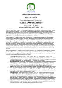 The Land Deal Politics Initiative CALL FOR PAPERS International