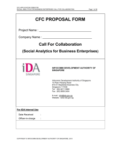 Proposal Submission Form - Infocomm Development Authority of