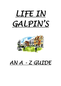 `A to Z` guide - Galpin`s House, The King`s School