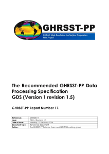WP-ID5: Validation of GDS data streams - ghrsst-pp