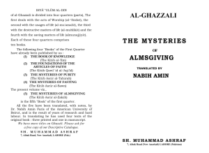 Mysteries of Zakat - al