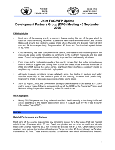 Joint FAO/WFP Update