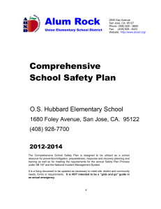 School Safety Plan - Alum Rock Union School District