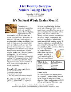 September is National Whole Grains Month