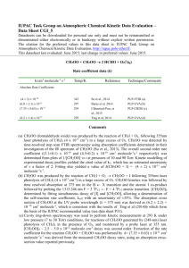 Data Sheet CGI_5 - IUPAC Task Group on Atmospheric Chemical
