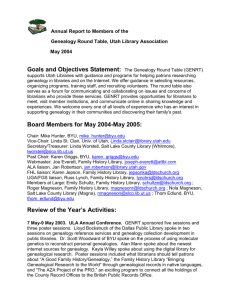 Annual Report 2004 - ULA -- Utah Library Association